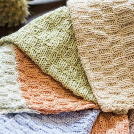 Strikkede karklude/vaskeklude